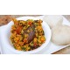 Egusi Soup ( Melon) with pounded yam